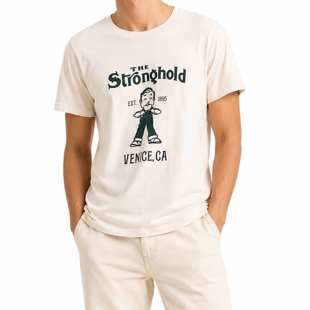 The Stronghold Venice CA Graphic T Shirt Heritage Workwear Men's Medium